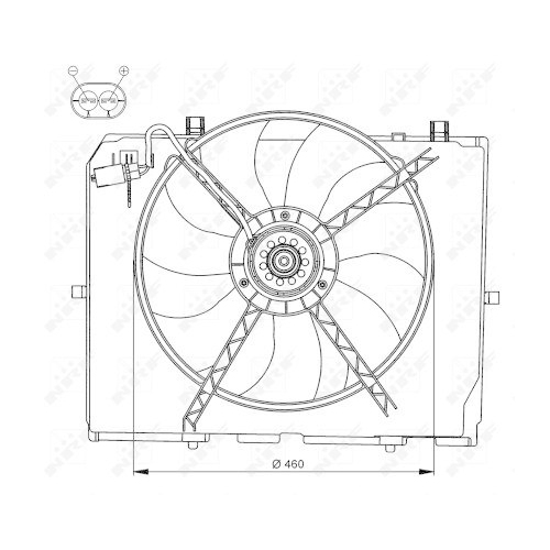 NRF Lüfter, Motorkühlung 47066