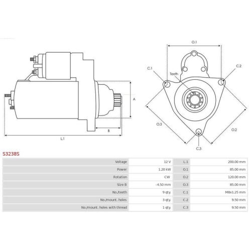 AS-PL Starter Brandneu AS-PL