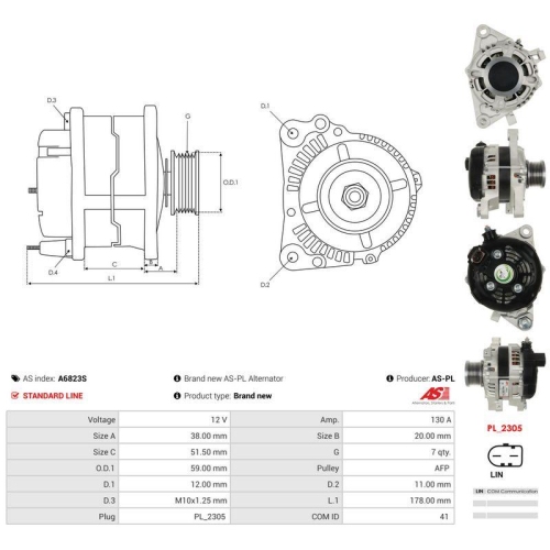 AS-PL Generator AS A6823S