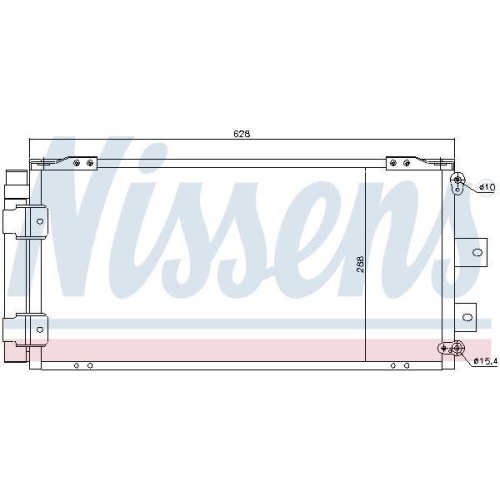 NISSENS Kondensator, Klimaanlage 940421