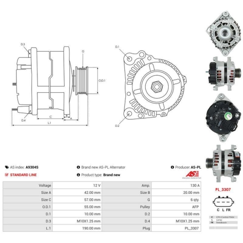 AS-PL Generator AS A9304S