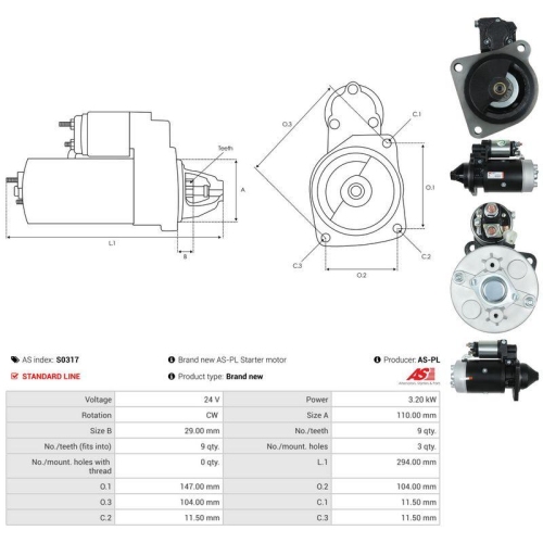 AS-PL Starter AS S0317