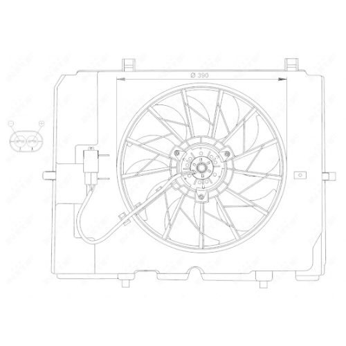 NRF Lüfter, Motorkühlung 47067