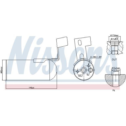 NISSENS Trockner, Klimaanlage 95767