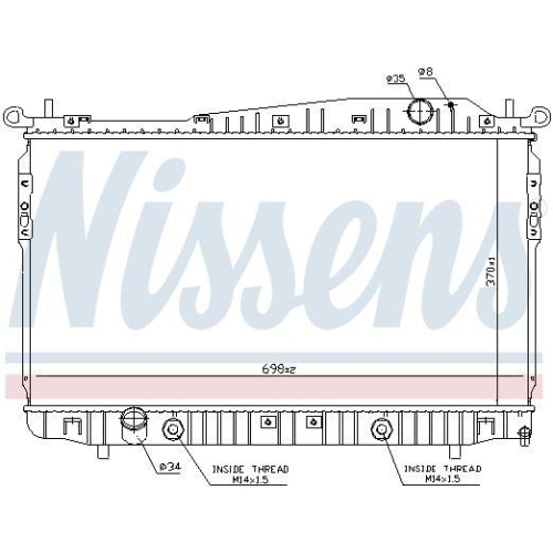 NISSENS K&uuml;hler, Motork&uuml;hlung ** FIRST FIT ** 61629