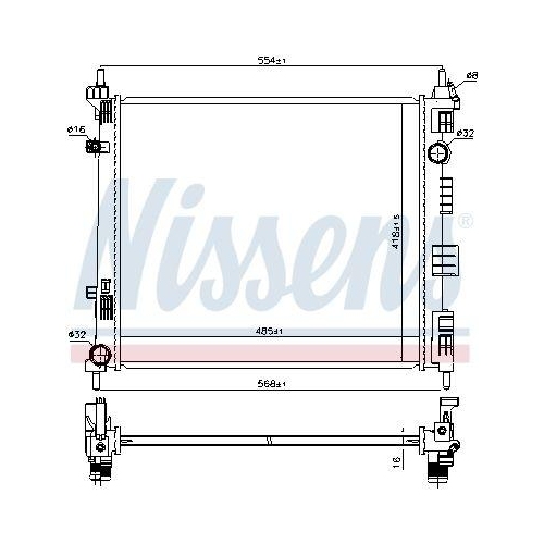 NISSENS K&uuml;hler, Motork&uuml;hlung 68752