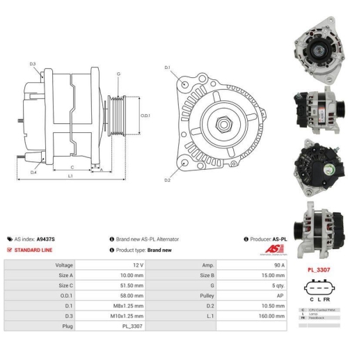 AS-PL Generator AS A9437S
