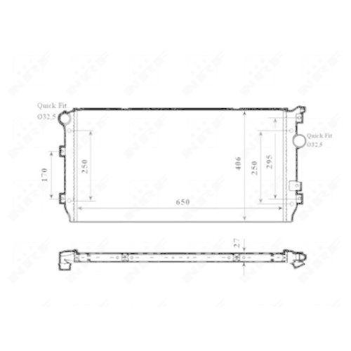 NRF Kühler, Motorkühlung 58339