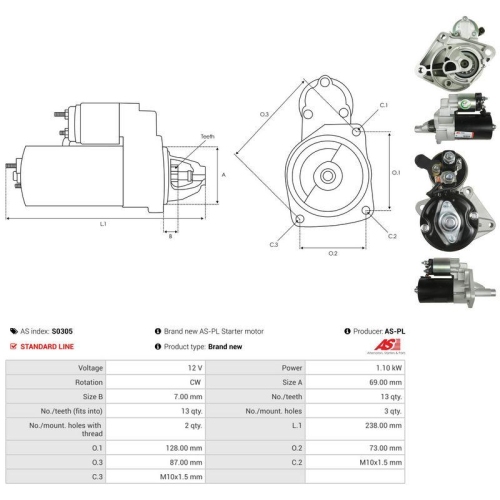 AS-PL Starter AS S0305