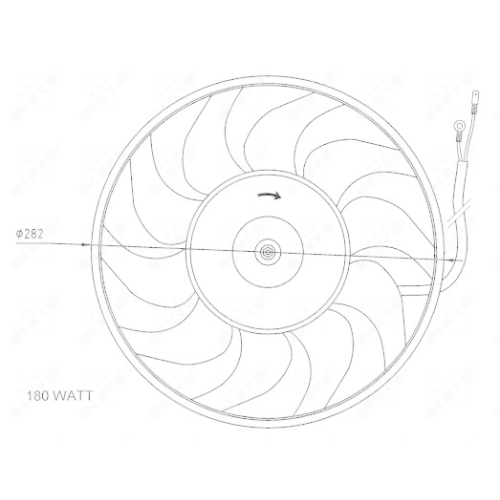 NRF Lüfter, Motorkühlung 47071