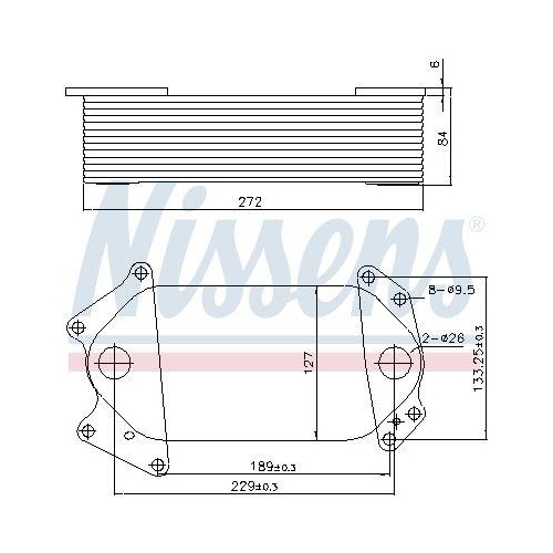 NISSENS Ölkühler, Motoröl 91139