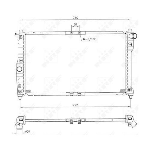 NRF K&uuml;hler, Motork&uuml;hlung EASY FIT 53263