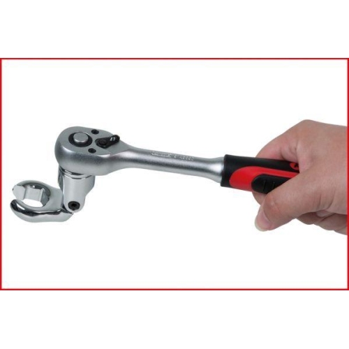 3/8 Zoll Gelenk-Ringschl&uuml;ssel-Stecknuss-Satz (offen), 7-tlg KS TOOLS 911.1710