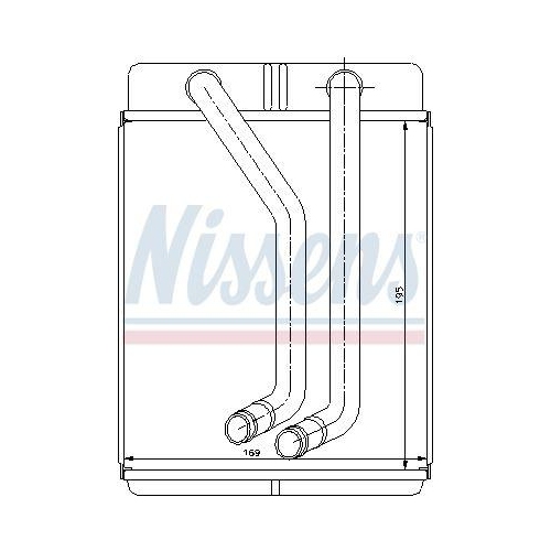 NISSENS W&auml;rmetauscher, Innenraumheizung 77507