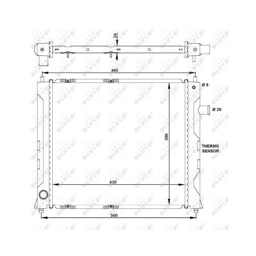 NRF K&uuml;hler, Motork&uuml;hlung EASY FIT 50128