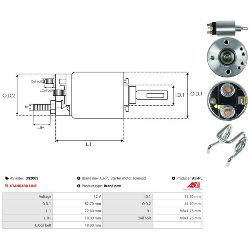 AS-PL Magnetschalter, Starter AS SS2002