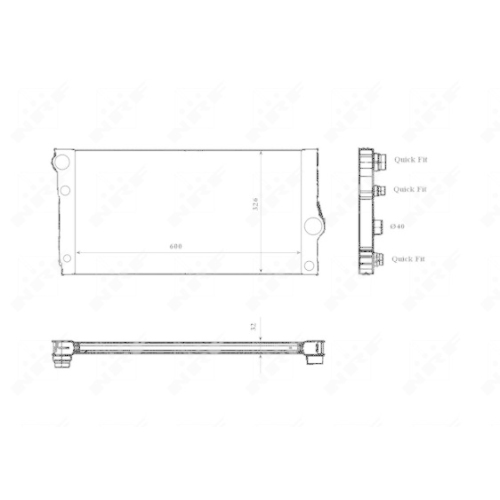 NRF Kühler, Motorkühlung 53817