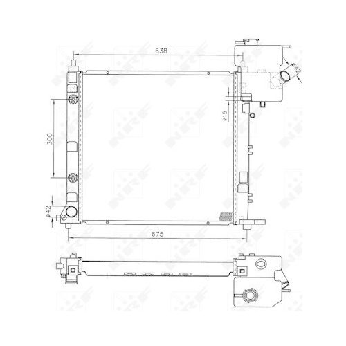 NRF Kühler, Motorkühlung 50582