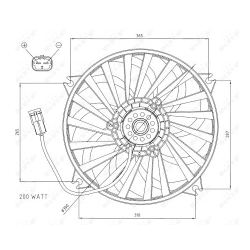 NRF L&uuml;fter, Motork&uuml;hlung 47073