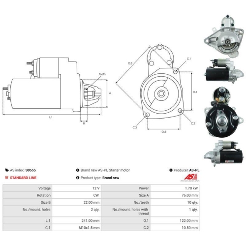 AS-PL Starter AS S0555