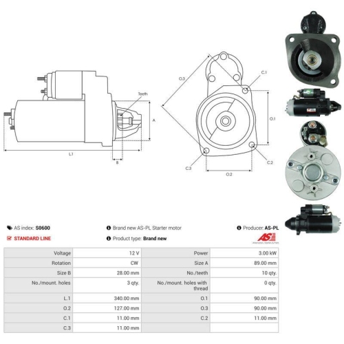 AS-PL Starter AS S0600