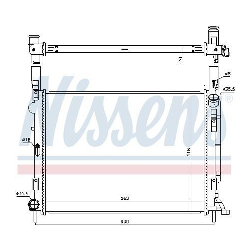 NISSENS K&uuml;hler, Motork&uuml;hlung 637618