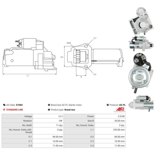 AS-PL Starter AS S1004