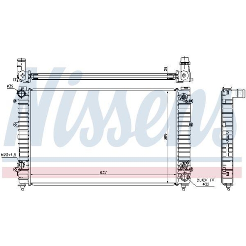 NISSENS Kühler, Motorkühlung 60493A