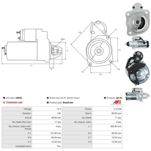 AS-PL Starter AS S3042