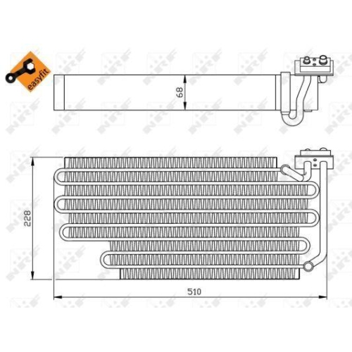 NRF Verdampfer, Klimaanlage EASY FIT 36108