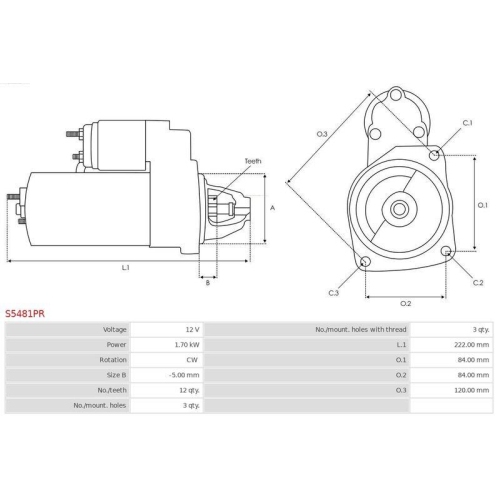 AS-PL Starter Wiederaufbereitet AS-PL