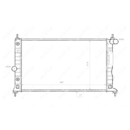 NRF Kühler, Motorkühlung 53844