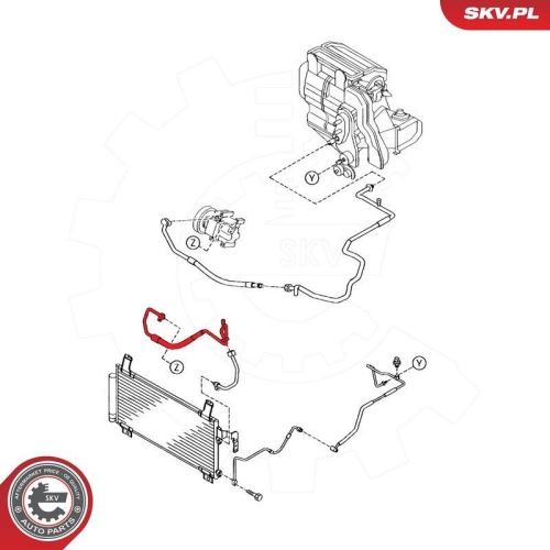 ESEN SKV Hochdruck-/Niederdruckleitung, Klimaanlage 54SKV642