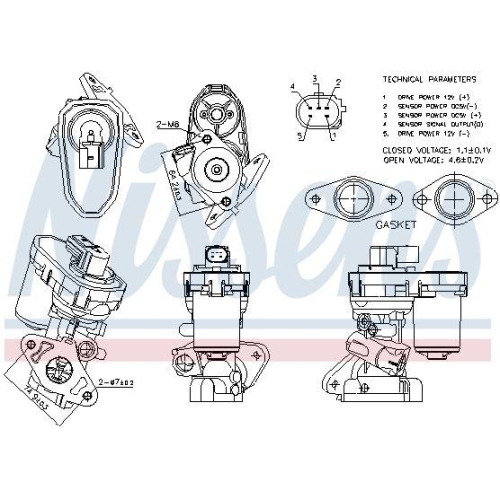 NISSENS AGR-Ventil ** FIRST FIT ** 98151