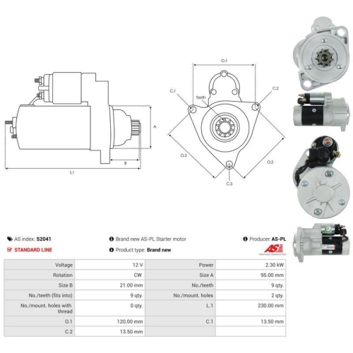 AS-PL Starter AS S2041