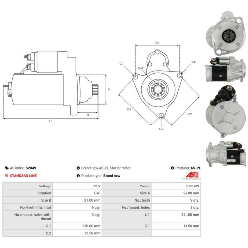 AS-PL Starter AS S2049