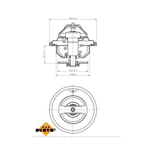 NRF Thermostat, Kühlmittel EASY FIT 725186