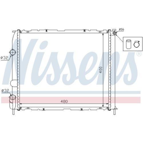 NISSENS K&uuml;hler, Motork&uuml;hlung 63886