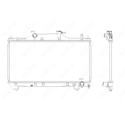 NRF Kühler, Motorkühlung 53380