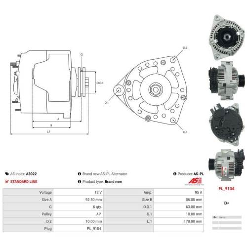 AS-PL Generator AS A3022