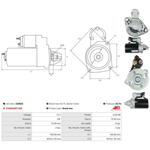 AS-PL Starter AS S3082S