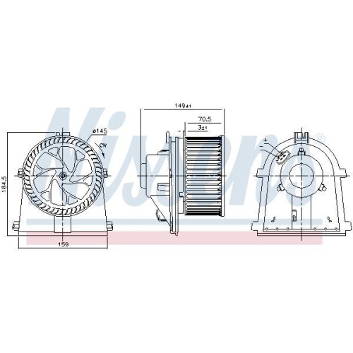 NISSENS Innenraumgebläse 87437