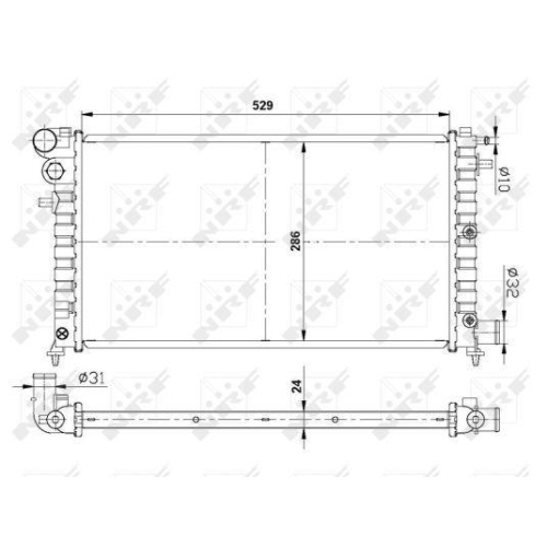 NRF K&uuml;hler, Motork&uuml;hlung EASY FIT 509502