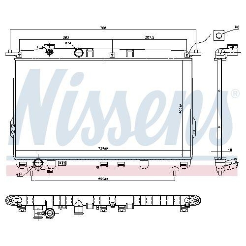 NISSENS K&uuml;hler, Motork&uuml;hlung 67026