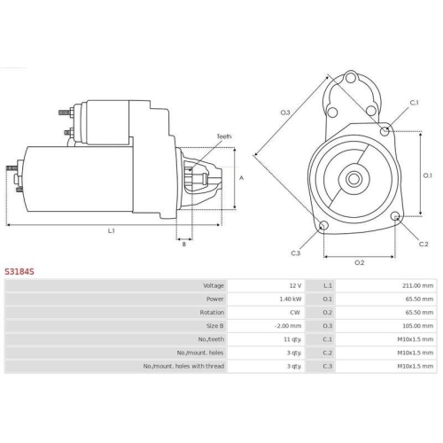 AS-PL Starter Brandneu AS-PL