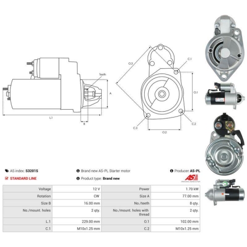 AS-PL Starter AS S3201S
