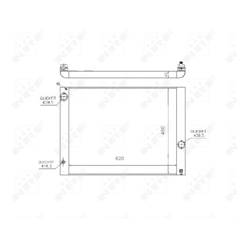 NRF Kühler, Motorkühlung 53724