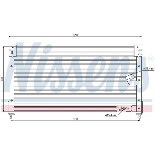 NISSENS Kondensator, Klimaanlage 94362