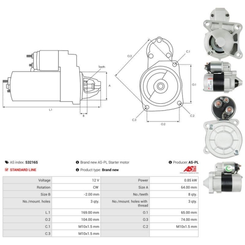 AS-PL Starter AS S3216S