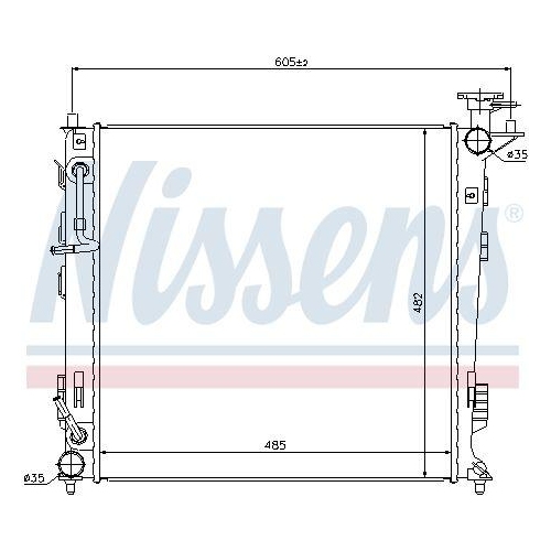 NISSENS K&uuml;hler, Motork&uuml;hlung 67516